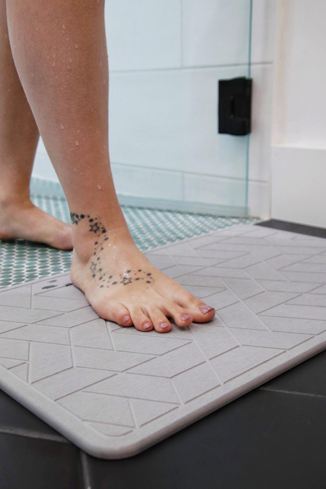 Quick Dry Diatomaceous Earth Floor Stone Bath and Dish Mat | Bathroom Shower Mat Non-slip ...