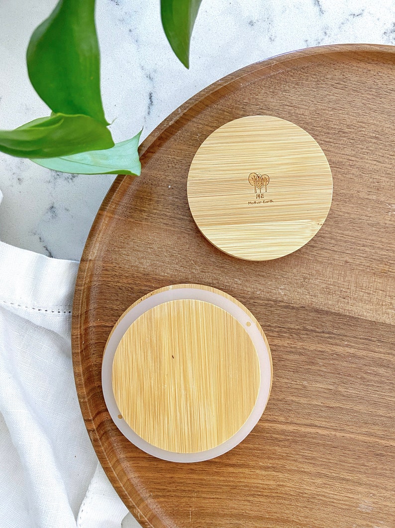 MeMotherEarth Bamboo Mason Jar Lids