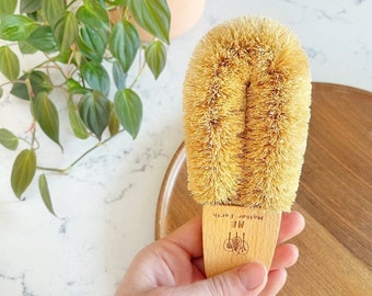 Coconut Pot Scrub Brush| Eco Friendly Multipurpose Cleaning Brush | Plastic Free Cleaning and Dishwashing