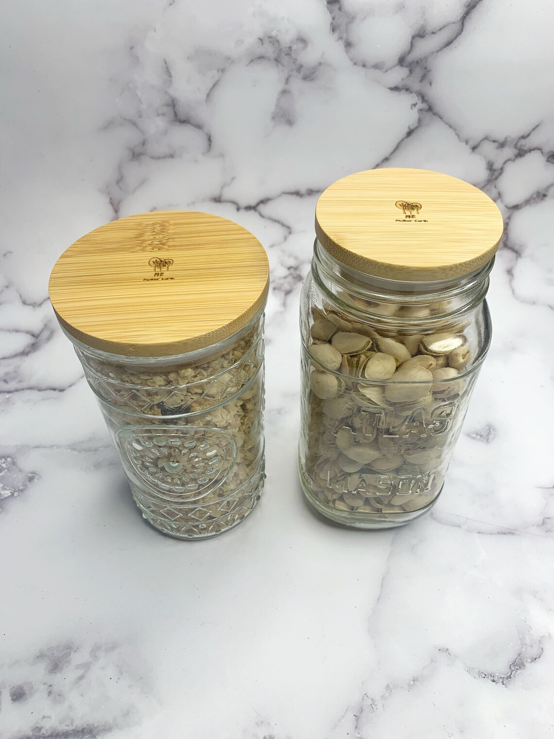 Solid Bamboo Mason Jar Lids Etsy