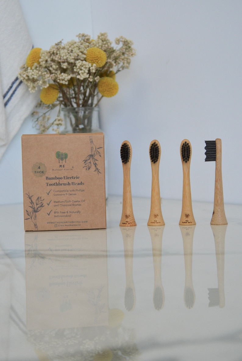 MeMotherEarth Bamboo Electric Toothbrush Heads - Thumbnail 2