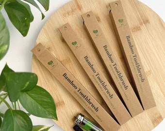 Bamboo Toothbrush + Eco Biodegradable Floss Kit | Eco Friendly | Zero Waste | Plastic Free |  Sustainable Living