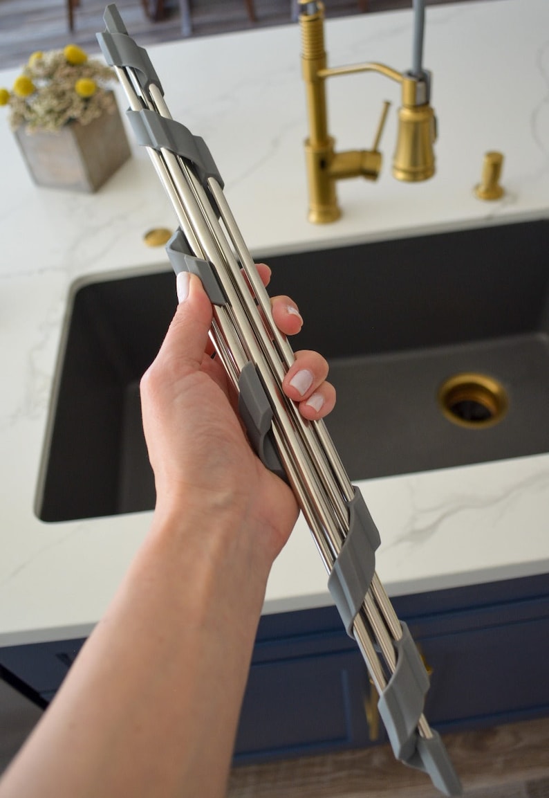 MeMotherEarth Corner Roll-Up Sink Rack - Thumbnail 2