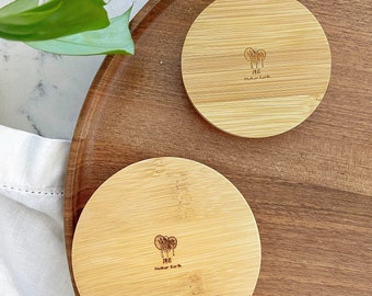 Solid Bamboo Mason Jar Lids | Zero Waste + Reusable Food Storage Solution