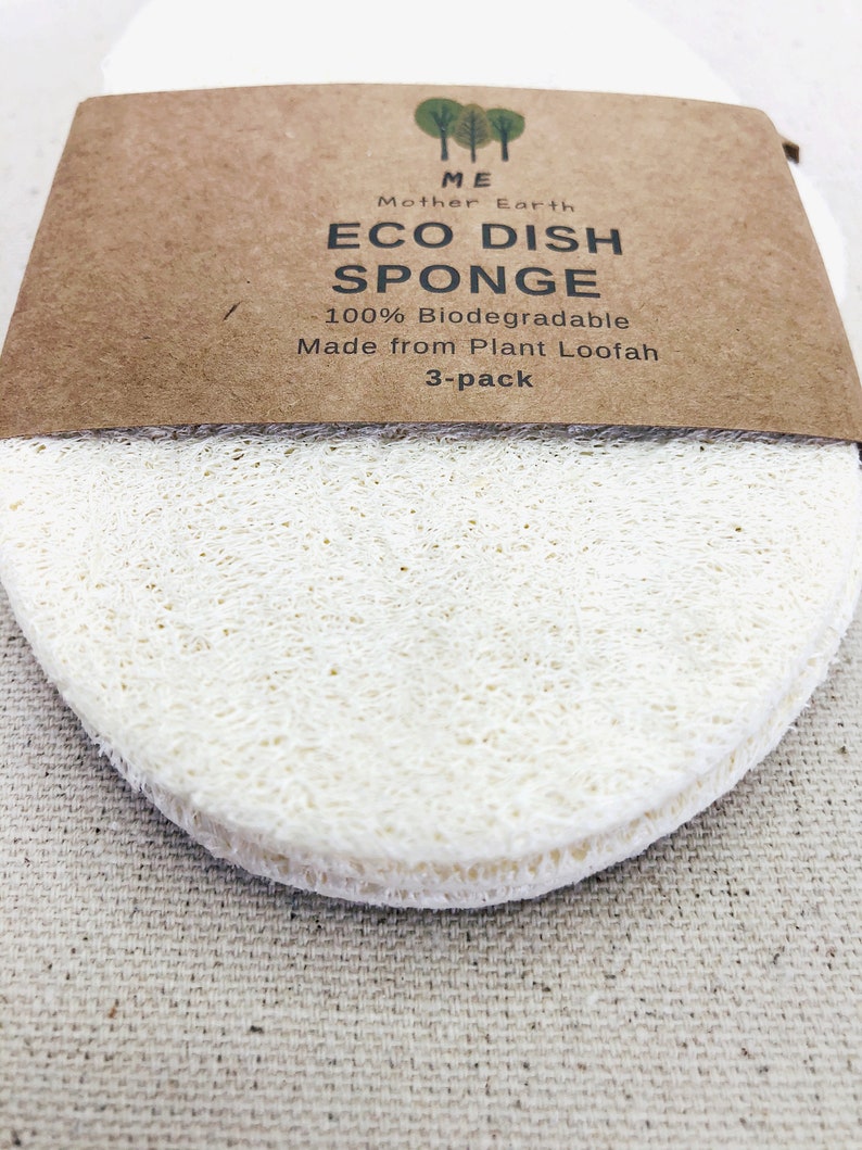 3Pack Eco Dish Sponges for Dish Washing Biodegradable Eco Etsy
