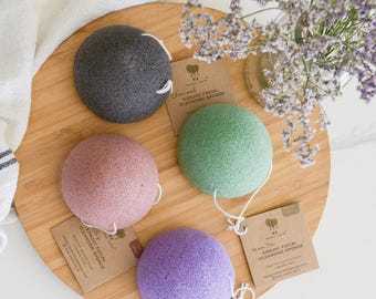 Éponge nettoyante visage Konjac | Exfoliation douce