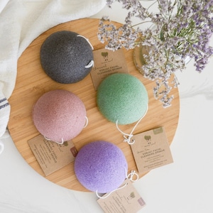 VEGAN Konjac Sponge Biodegradable | Me Mother Earth | Eco Friendly Gift, Zero Waste, Vegan, Plastic Free, Sustainable Products | Zero Waste