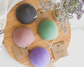 Konjac Sponge Biodegradable | Eco Friendly, Zero Waste, Vegan, Plastic Free, Sustainable Products | Skincare | Makeup Remover