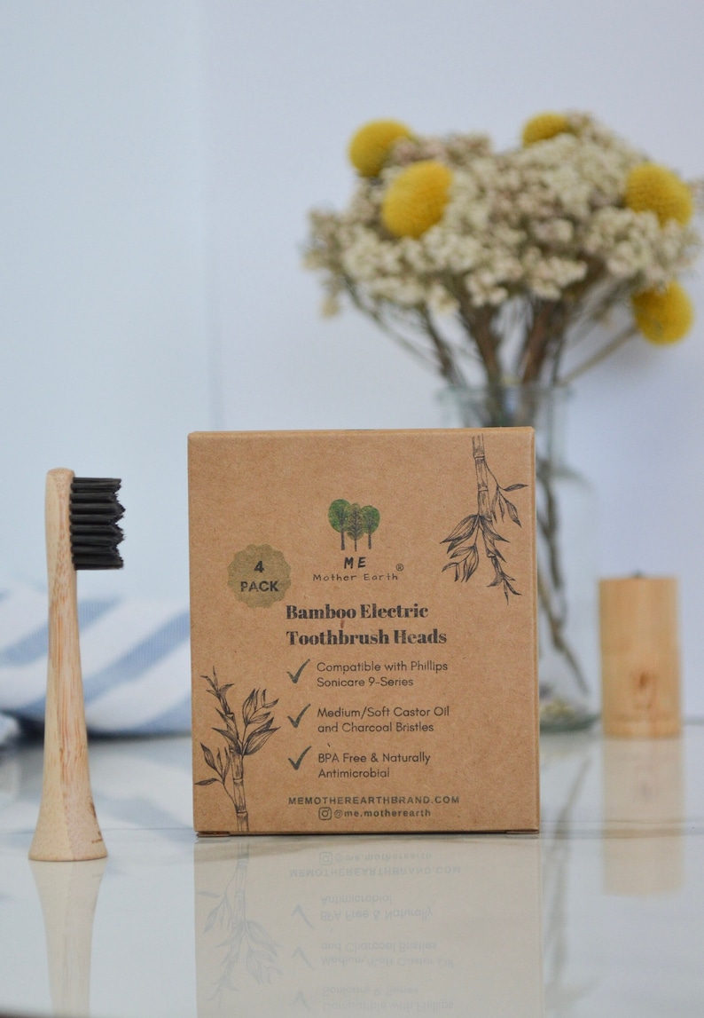 MeMotherEarth Bamboo Electric Toothbrush Heads