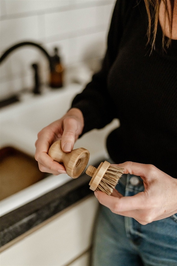 Scrub Brush for Pots and Pans Zero Waste Dishwashing 