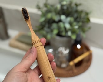 All in One Bamboo Travel Toothbrush 2.0 | Sustainable Oral Care | Eco-Friendly Toothbrush | Zero Waste