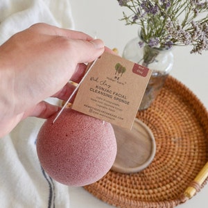 VEGAN Konjac Sponge Biodegradable | Me Mother Earth | Eco Friendly Gift, Zero Waste, Vegan, Plastic Free, Sustainable Products | Zero Waste
