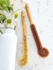 Bottle Scrub Brush- Wood with Coconut Fibers | Eco Friendly| Bottle Scrubber| Glass Cleaner| Baby Bottle Cleaner 