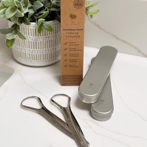 Stainless Steel Tongue Scraper 2-Pack