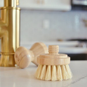 Modular Brush Refill Heads ONLY | Bamboo + Sisal | Sustainable Cleaning | Zero Waste Living | Eco-Friendly