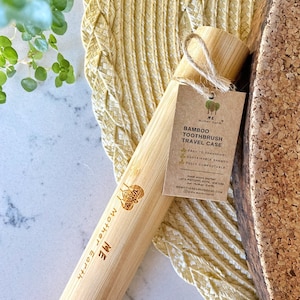 Bamboo Toothbrush Travel Case | Eco Friendly | Zero Waste | Biodegradable | Plastic Free | Sustainable Travel