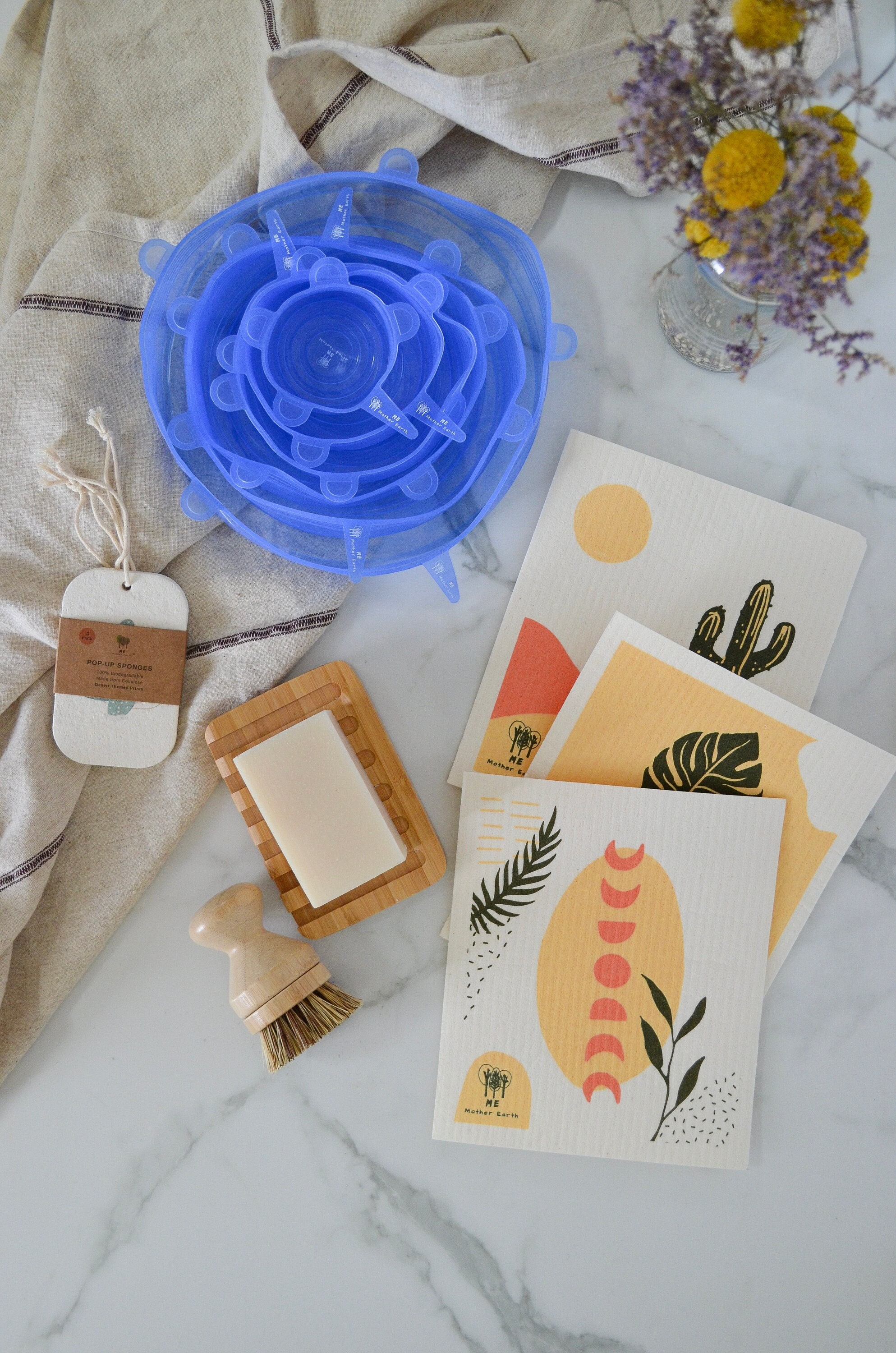 Zero Waste Kitchen Set II | Eco-Friendly Food Storage | Sustainable Kitchen | Eco Cleaning Set
