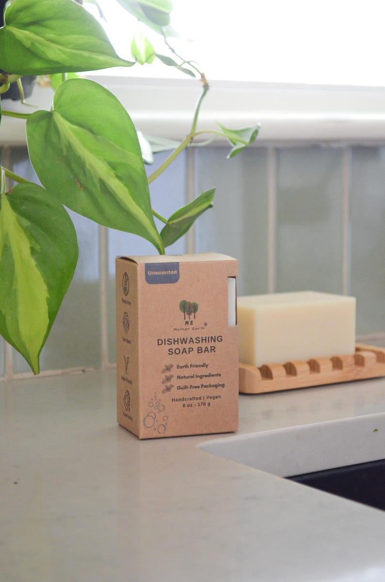 Dishwashing Soap Bars | Vegan | Sustainable Living Unscented