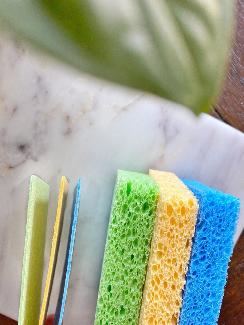 Pop up Sponges 3pack Eco Friendly Zero Waste Plastic Etsy