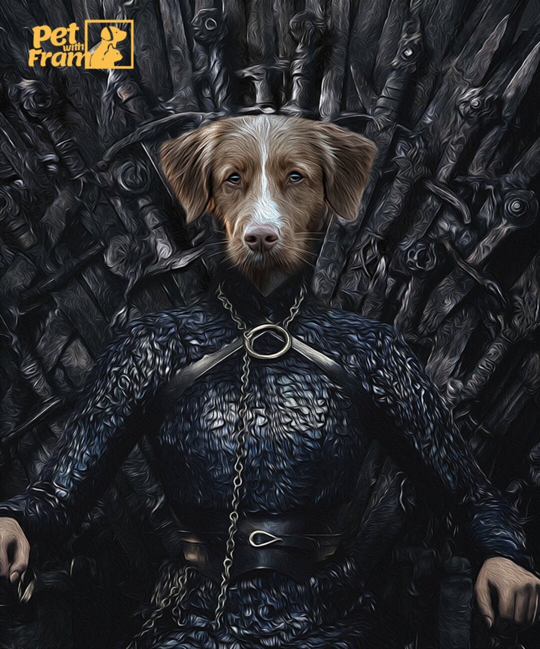 Game of Thrones Custom Pet Portraits poster and Canvas Etsy