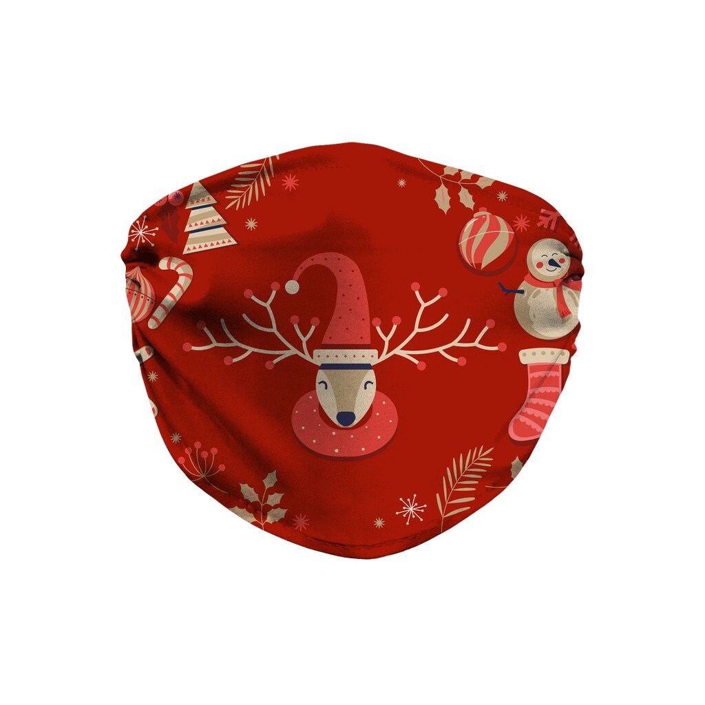 Rudolf The Red Nose Reindeer Face Mask Comfortable Face Etsy