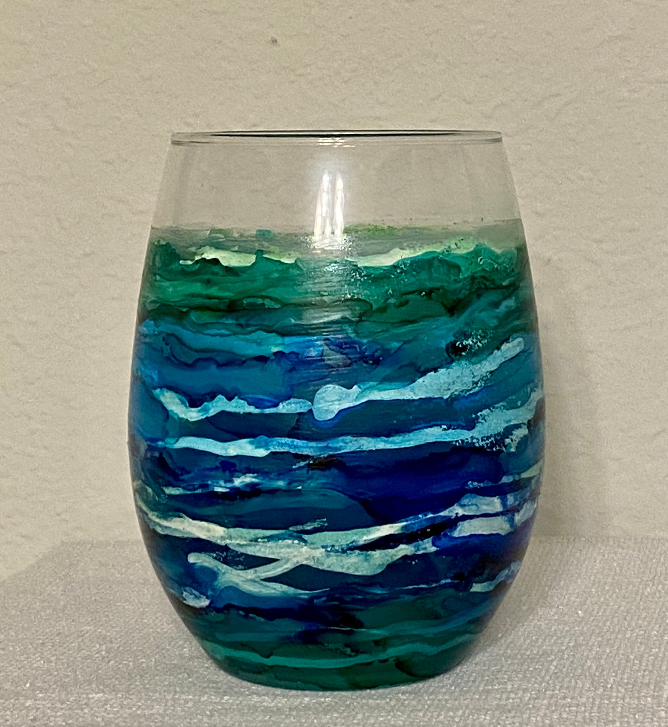 Blue and White Fan Vase (LIND) C360 Blue and White Fan Vase (LIND) C360