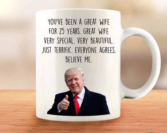 25th Anniversary Mug, 25 Year Anniversary With Wife, Funny Twenty