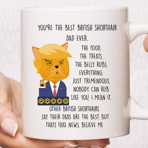 Funny British Shorthair Gift, Funny British Shorthair Mug, British Shorthair Dad, British Shorthair Fathers Day, British Shorthair Gift Men