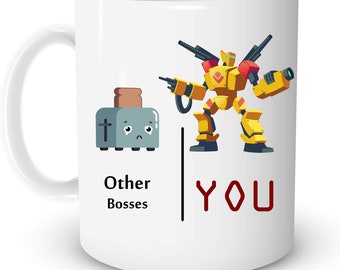 Boss Robot Mug, Funny Boss Gift, Best Boss Gift, Boss Gift Men, Boss Thank You Gift, Boss Mug, Boss Gift Idea, Boss Transformers Mug