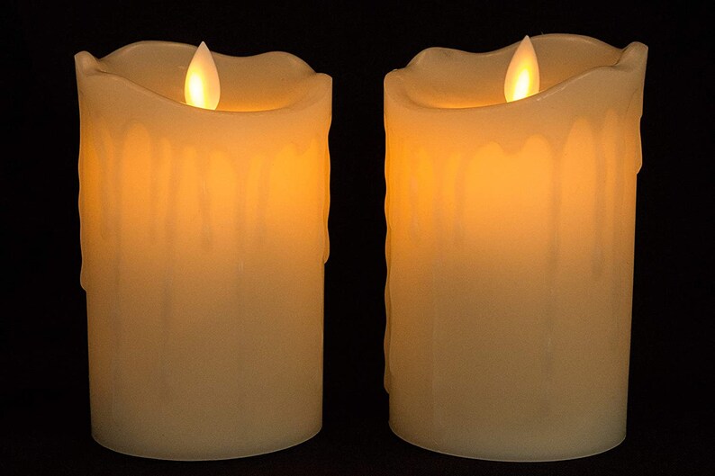 Flickering Flameless Candles Votive 3 x 5 Set with Realistic Etsy