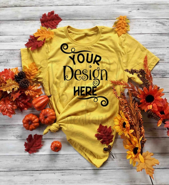 Download Bella Canvas 3001 Maize Mockup T Shirt Mockup Fall Mockup Etsy