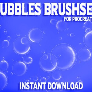 Bubbles Brush / Compatible with Procreate