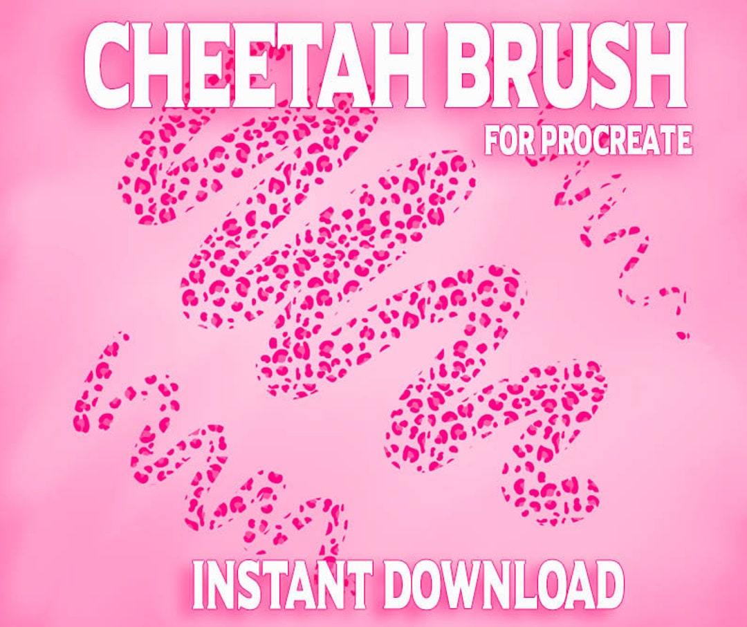 Cheetah Brush / Compatible With Procreate / Leopard Spots Brush