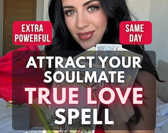 Love Spell by a Real Etsy Witch, Attract Soulmate, Manifest Future Spouse Wife Husband, Twin Flame, New Relationship Ritual, Same day spells