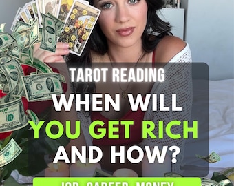 Job, Career Tarot Reading, When will you get rich, Psychic Reading, Money Abundance Prediction, Same Day by a Real Witch