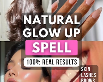 Natural Glow Up Spell by a Witch, Beauty Magic, Glamour Spell, Radiant Skin, Confidence, Manifestation Ritual, Same Day Casting Etsy Witch