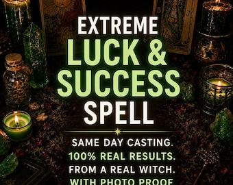 Success & Good Luck Spell Same Day Casting for Prosperity Abundance Fame Fortune Love Attraction Powerful Energy Ritual White Magic Casting