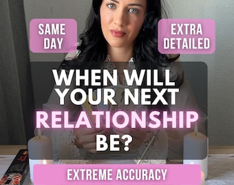 Love Tarot Reading, Next Relationship Timeline, Psychic Reading (Same Day)