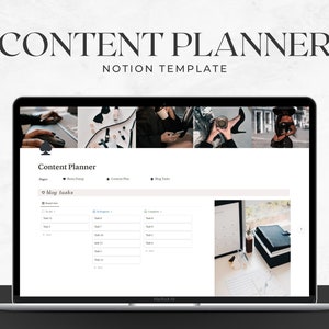 Notion Content Planner Template: Social Media & Blog Organizer
