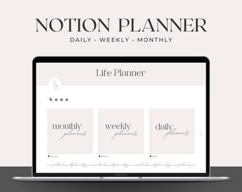 Plantilla de planificador de vida minimalista (descarga digital)