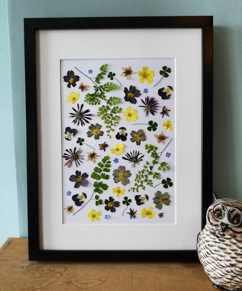 MADE TO ORDER Pressed Flower Collage Size A5 A4 or A3 Etsy