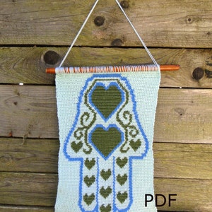 Hamsa Hand Crochet Pattern: Fatima Wall Decor (PDF Pattern)