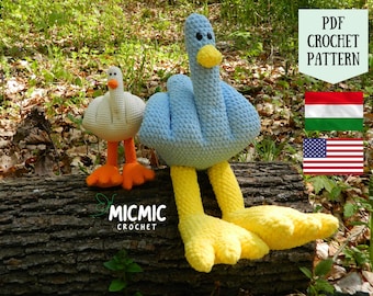 Modèle de canard au crochet, modèle de canard drôle