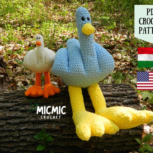 Duck you crochet pattern, Funny duck pattern, Duck You - Oh my Duck pattern, Duck off pattern, Digital pattern