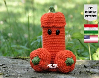 Motif au crochet citrouille | Amigurumi d'Halloween coquin (PDF)