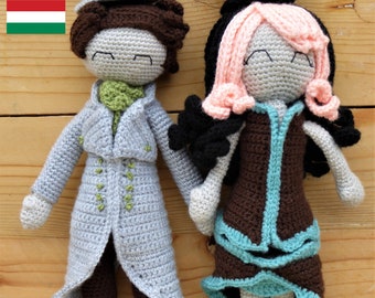 Lizzie and Benedict crochet pattern, Crochet pattern bundle, Amigurumi doll pattern, PDF pattern
