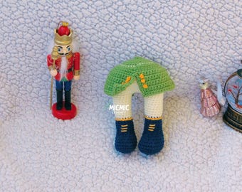 Nutcracker Butt Crochet Pattern, Funny Christmas Amigurumi PDF, Holiday Decor, Christmas Gag Gift, Digital Download