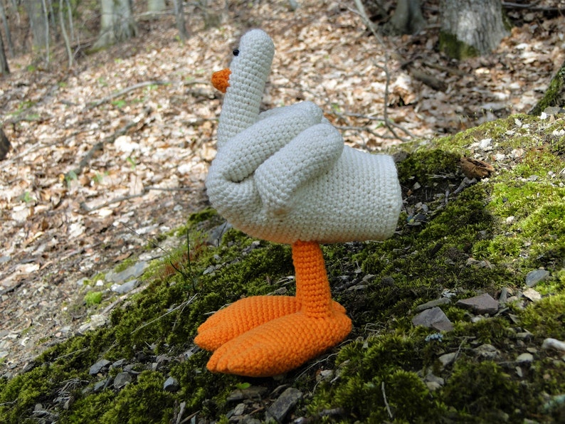 Duck you crochet pattern, Funny duck pattern, Duck You Oh my Duck pattern, Duck off pattern, Digital pattern image 5