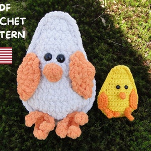 Chicken crochet pattern, Chicken amigurumi pattern