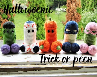 Lot de motifs d'Halloween au crochet - Cadeau effrayant pour un bâillon coquin (PDF)
